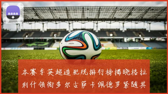 本赛季英超造犯规排行榜揭晓格拉利什领衔多尔古萨卡佩德罗紧随其后